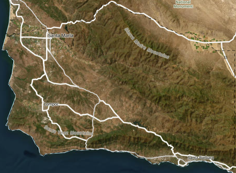 Satellite basemap