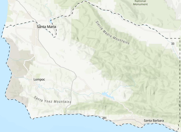 Esri Terrain basemap